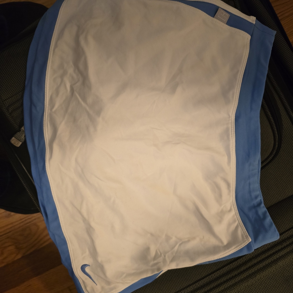 Nike White and Blue Athletic Skirt